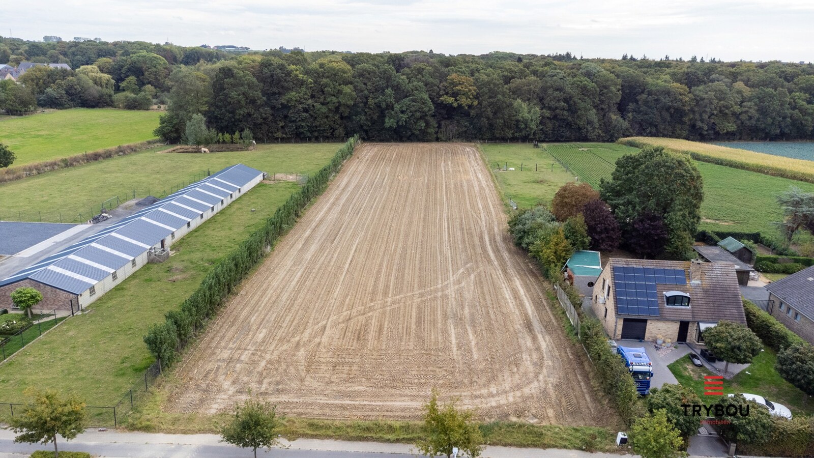 Bouwgrond met natuurstrook te koop in Houthulst – 3518 m² 