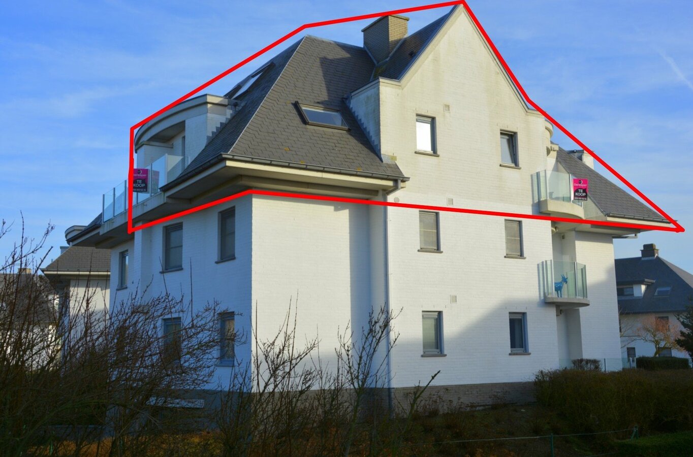 Prachtig volledig zongericht duplexappartement met 3 slaapkamers 