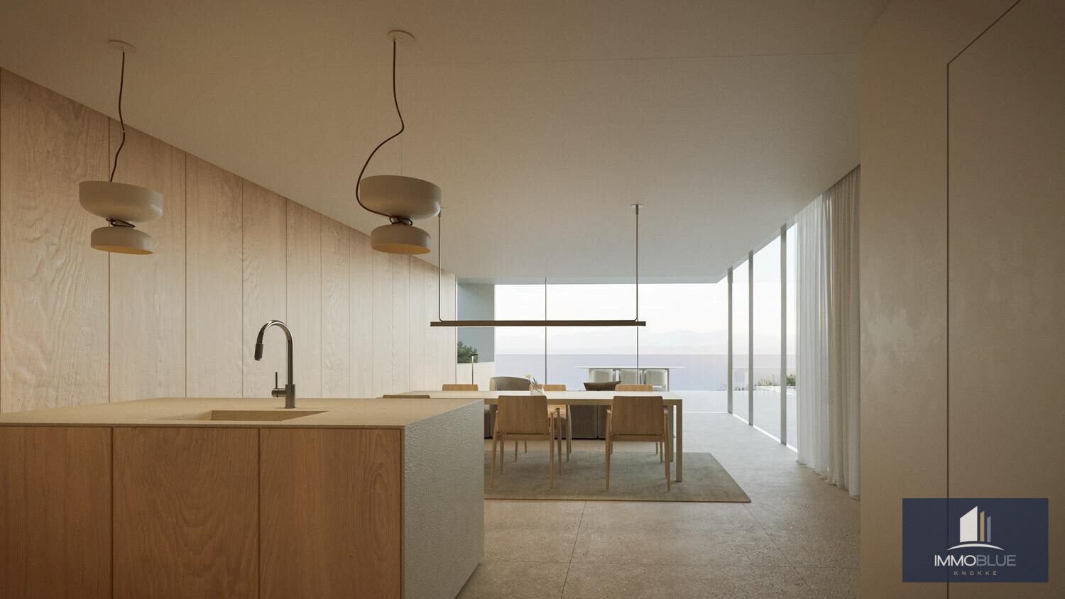 Moderne villa met adembenemend uitzicht over de kust. 