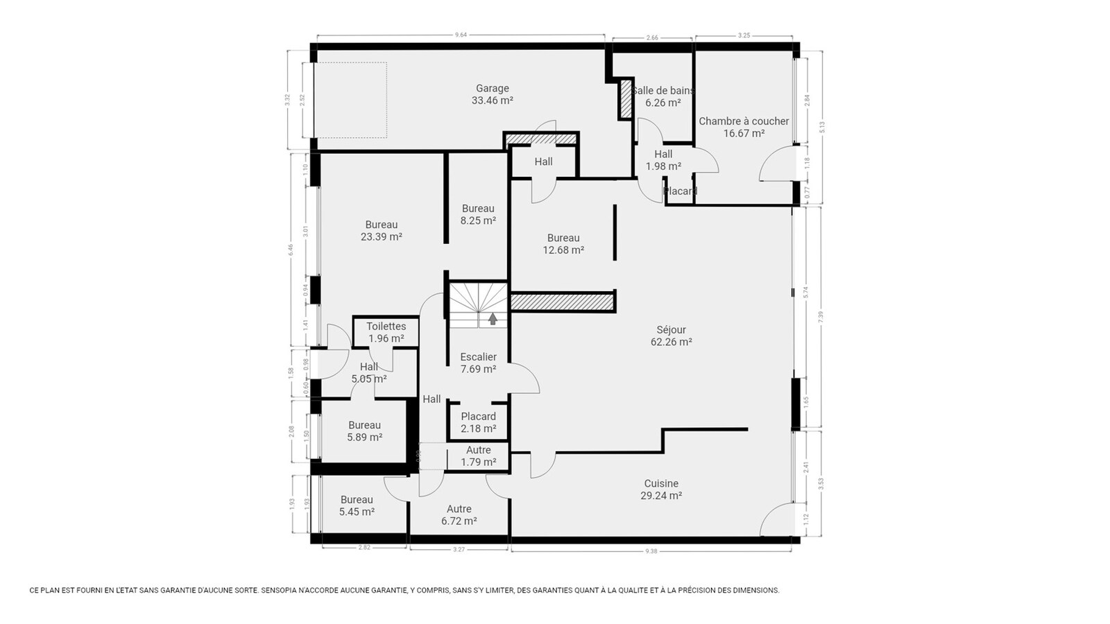 Maison érigée sur 1695m² avec cabinet médical &amp; double garage, EXCELLENT POTENTIEL 