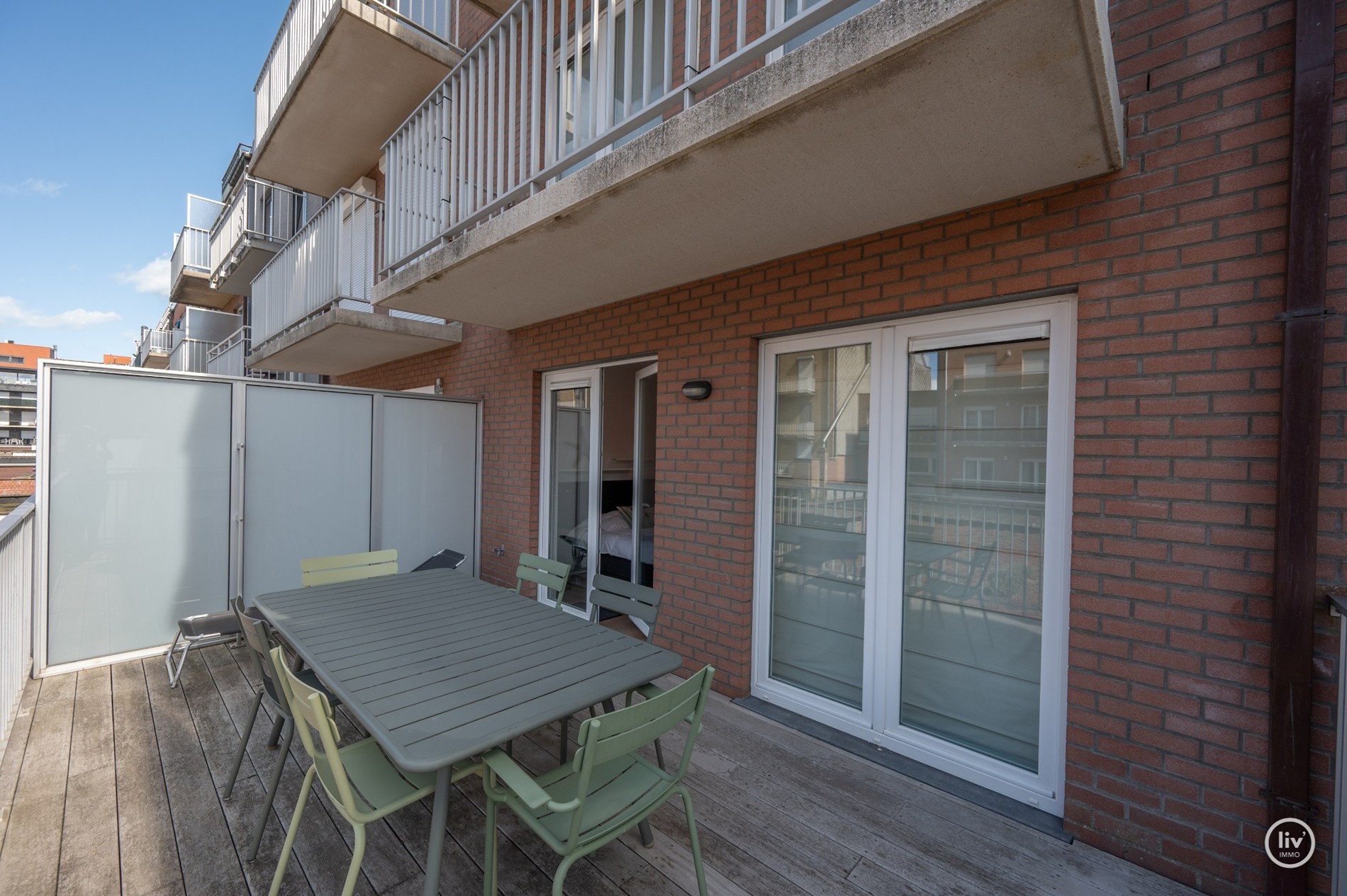 Magnifique appartement avec grande terrasse ensoleillée au centre de Knokke. 