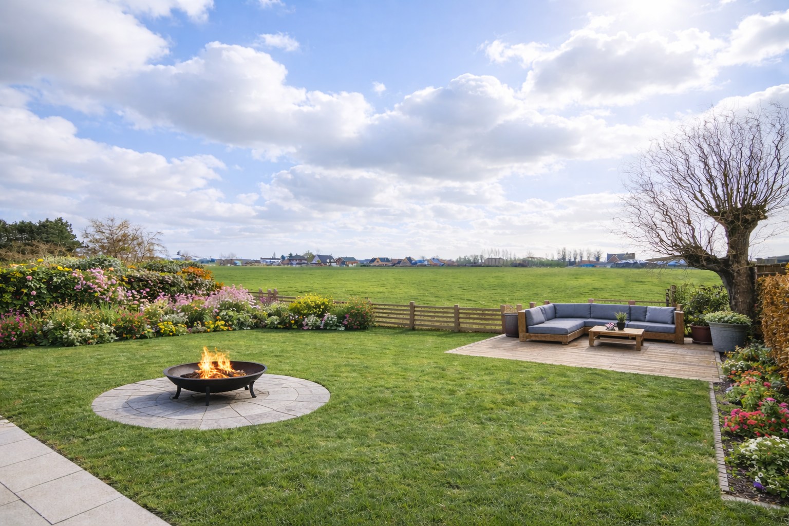 Virtuele impressie achtertuin