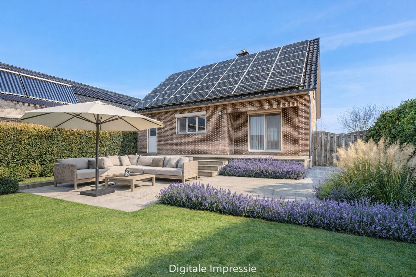 Comfortabele woning met sterke energieprestatie (label A), in landelijk woongebied. 