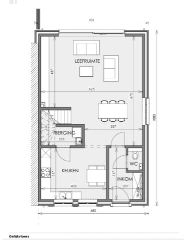 Nieuwbouwwoning te Middelkerke op wandelafstand van de kust. 