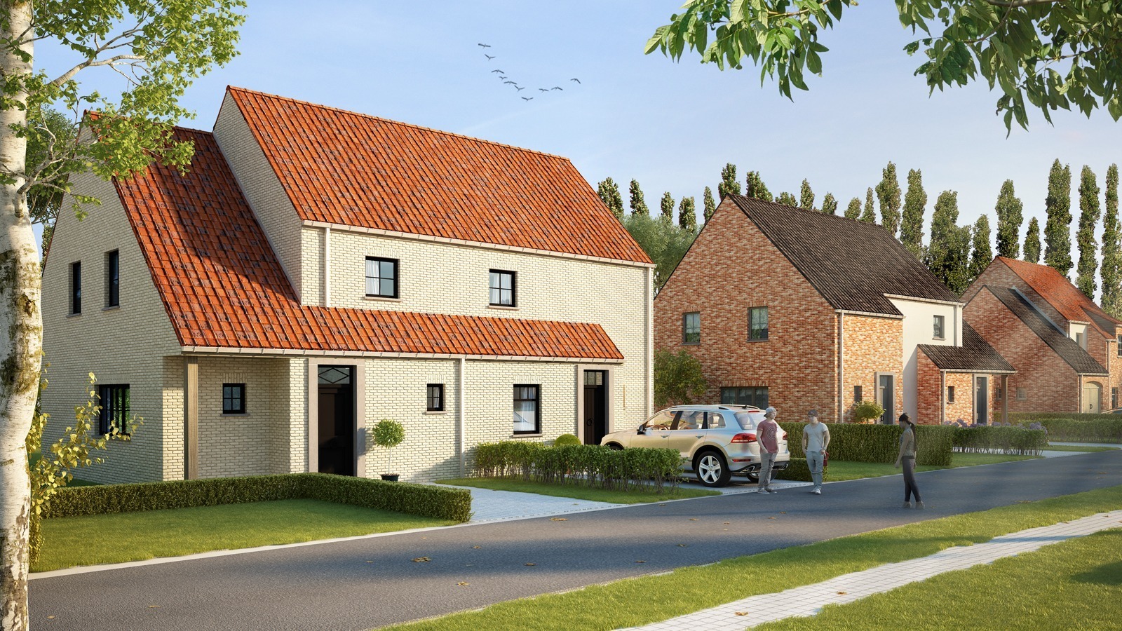 Mooi gelegen stuk bouwgrond voor open bebouwing zonder bouwverplichting. 