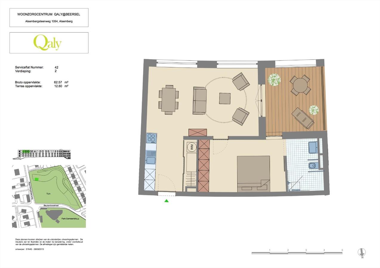 Verkocht service flat - Alsemberg