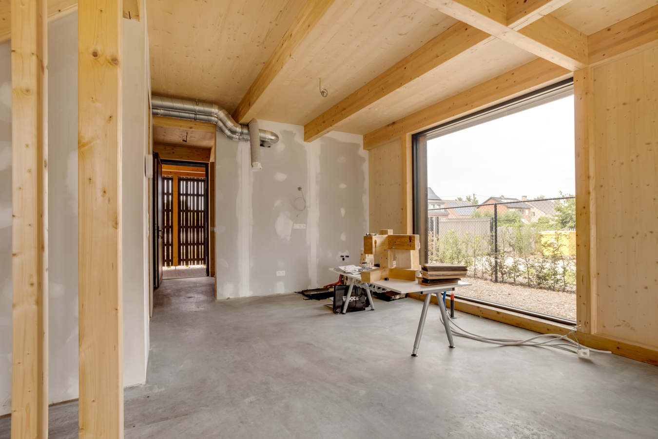 Verkaveling "De Bleeken" omvat 5 moderne BEN-woningen waarvan 4 half-open bebouwingen en 1 open bebouwing. 