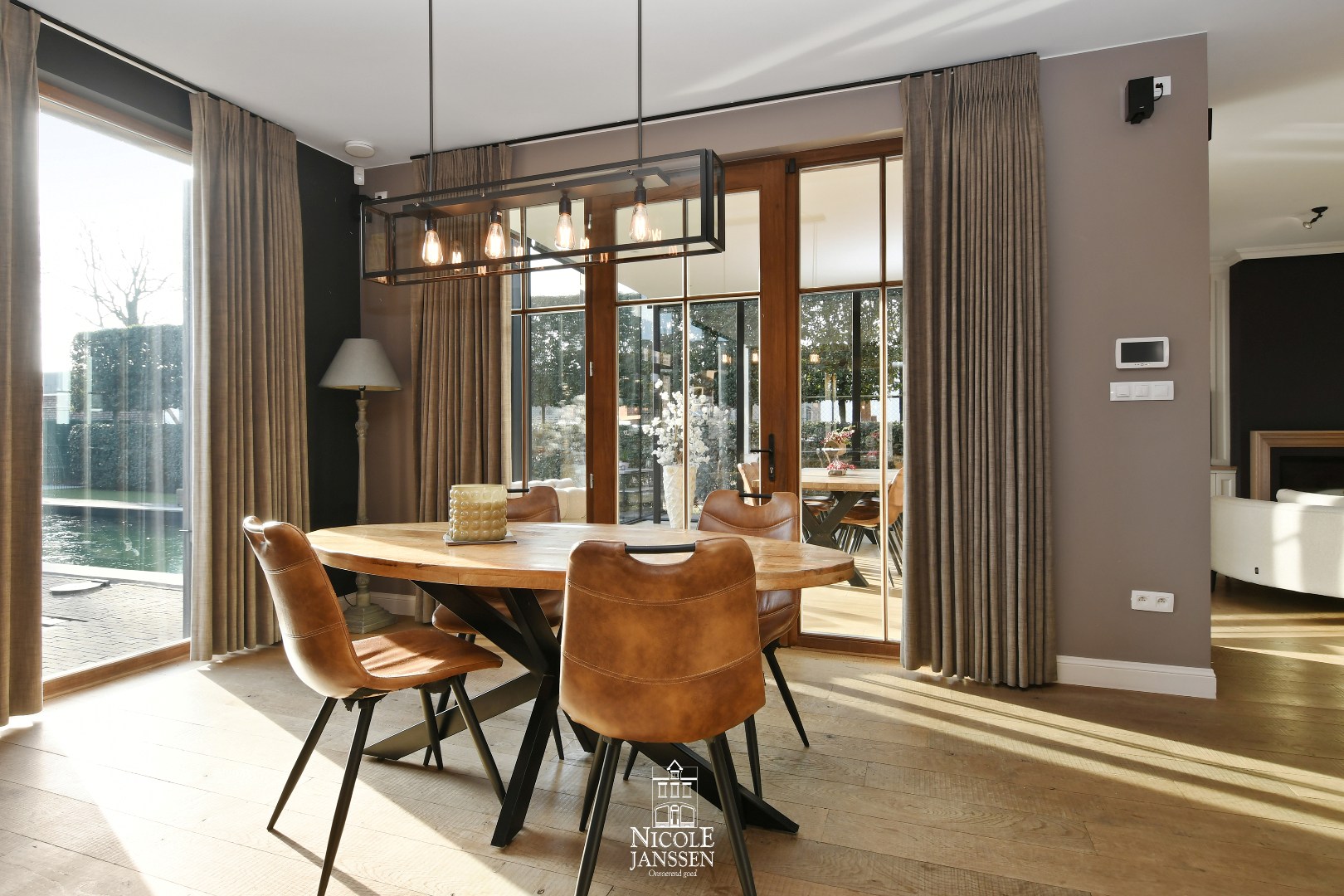 Mooi zicht op de tuin 