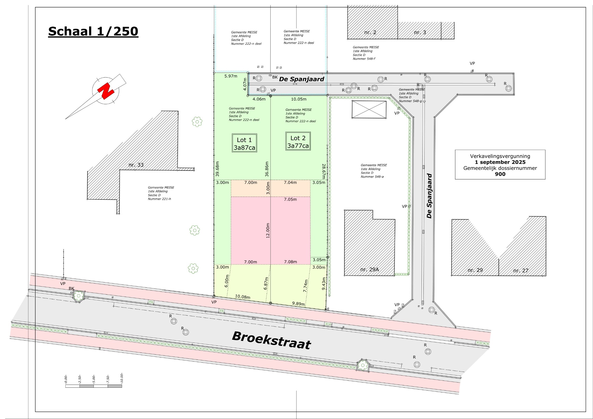 Bouwgrond voor halfopen bebouwing 