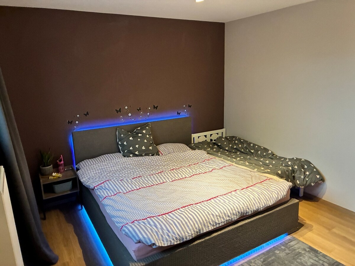 Ruim appartement met 2 terrassen. 