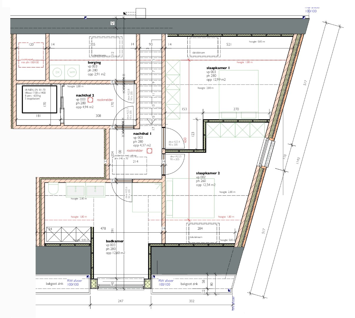 Nieuwbouw duplex-appartement van 125,93m² 