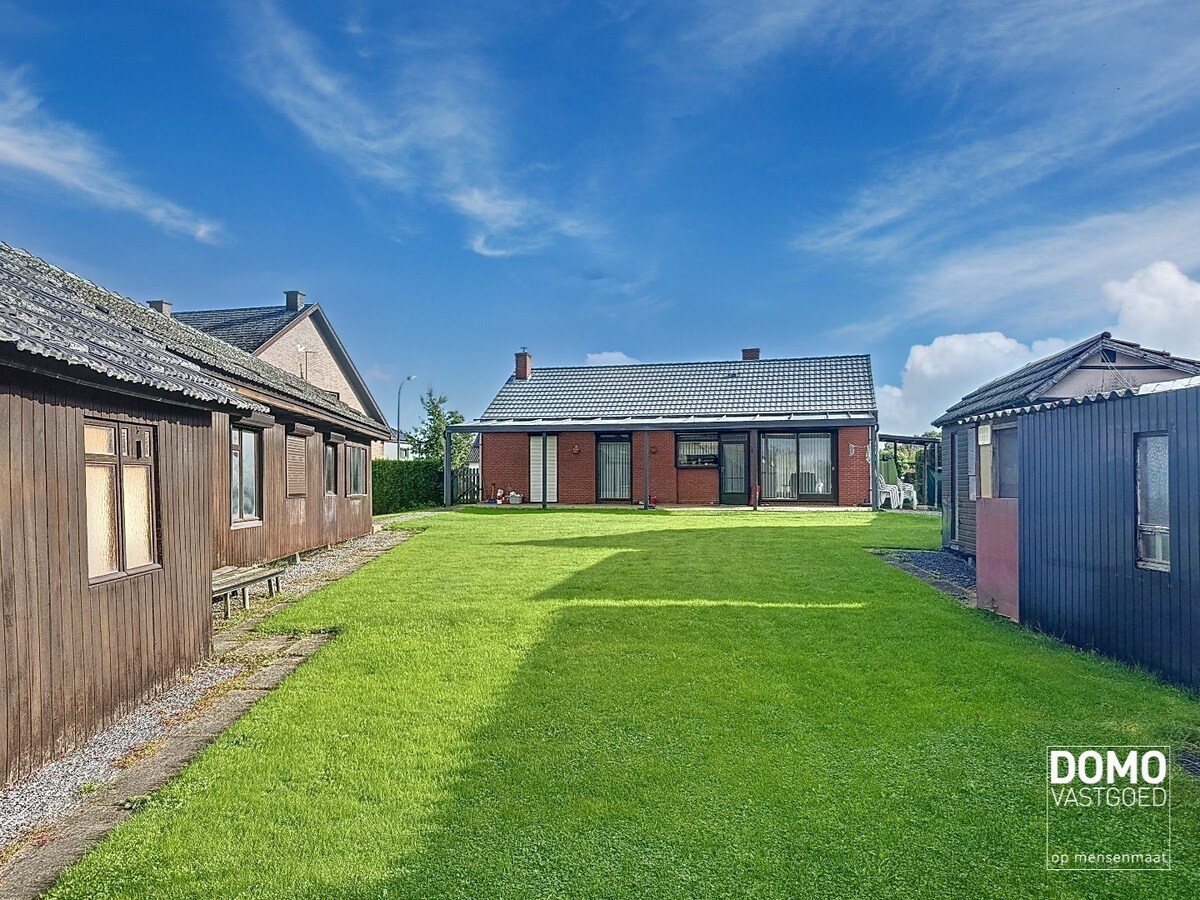 Gelijkvloerse woning met tuin en terras in Herk-de-Stad. 