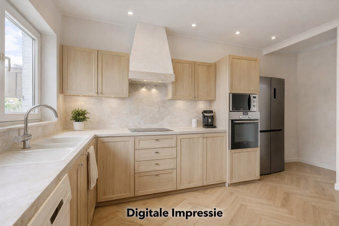 Op te knappen karakteristieke hoekwoning, 4 slpk, (EPC-label C) gelegen aan het Haspengouwse landschap. 