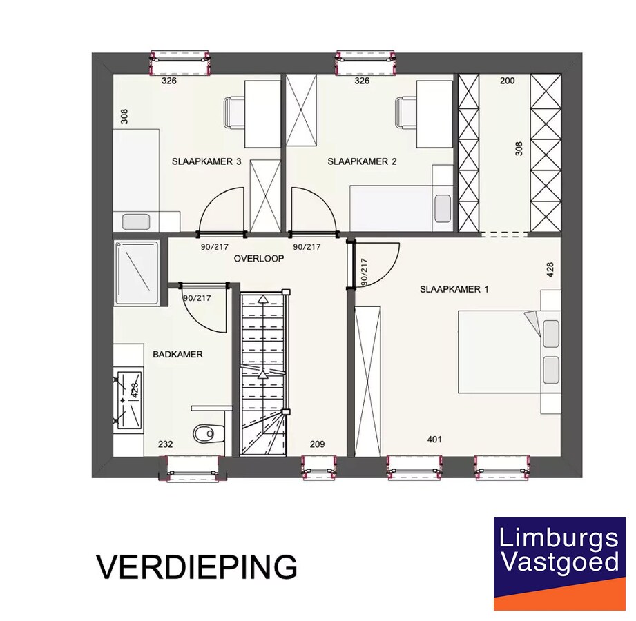 Nieuwbouwwoning, open bebouwing, 5a 6ca, te Zonhoven 