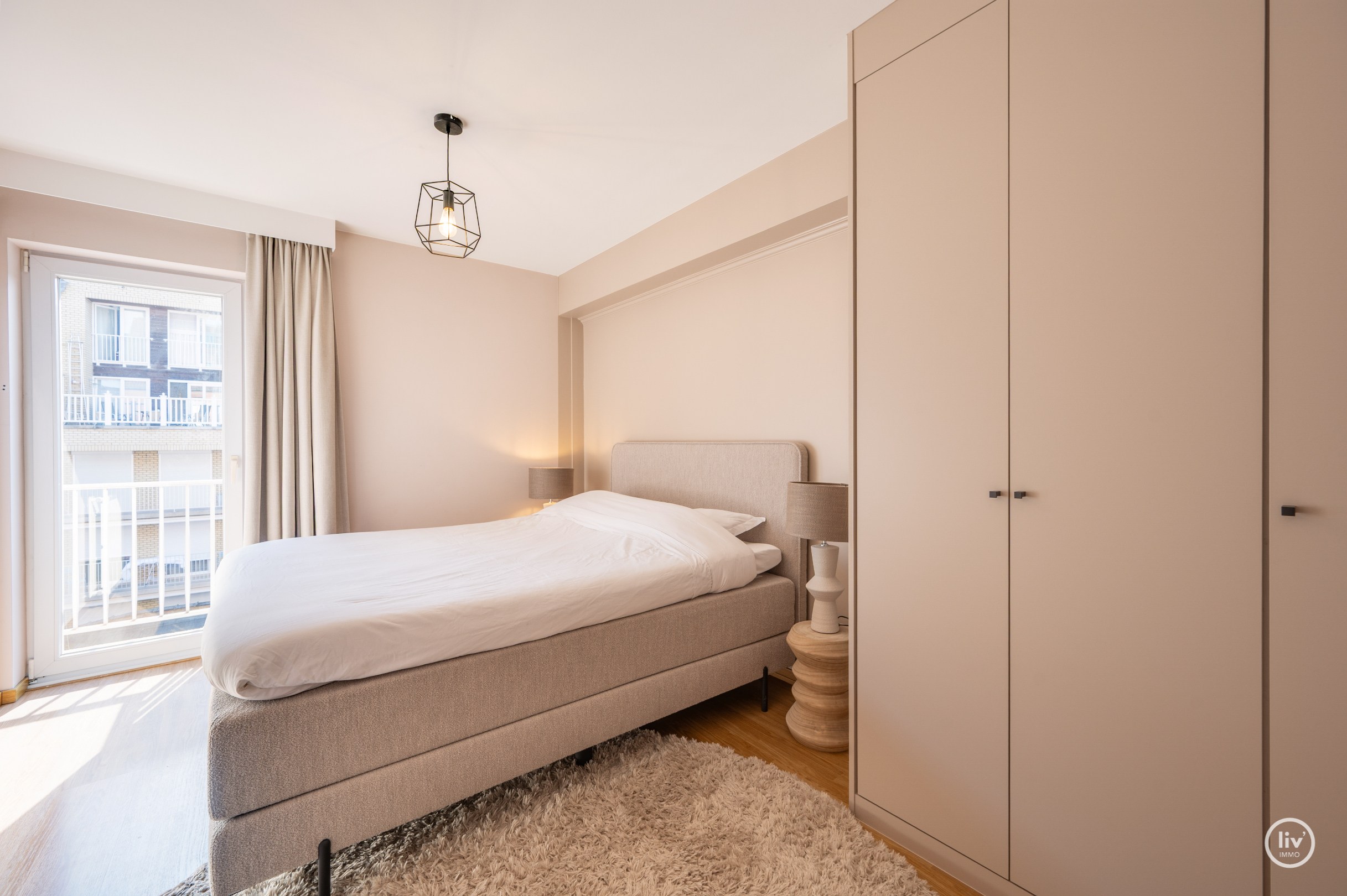 Appartement spacieux et agréable avec 2 chambres à coucher au centre de Knokke 