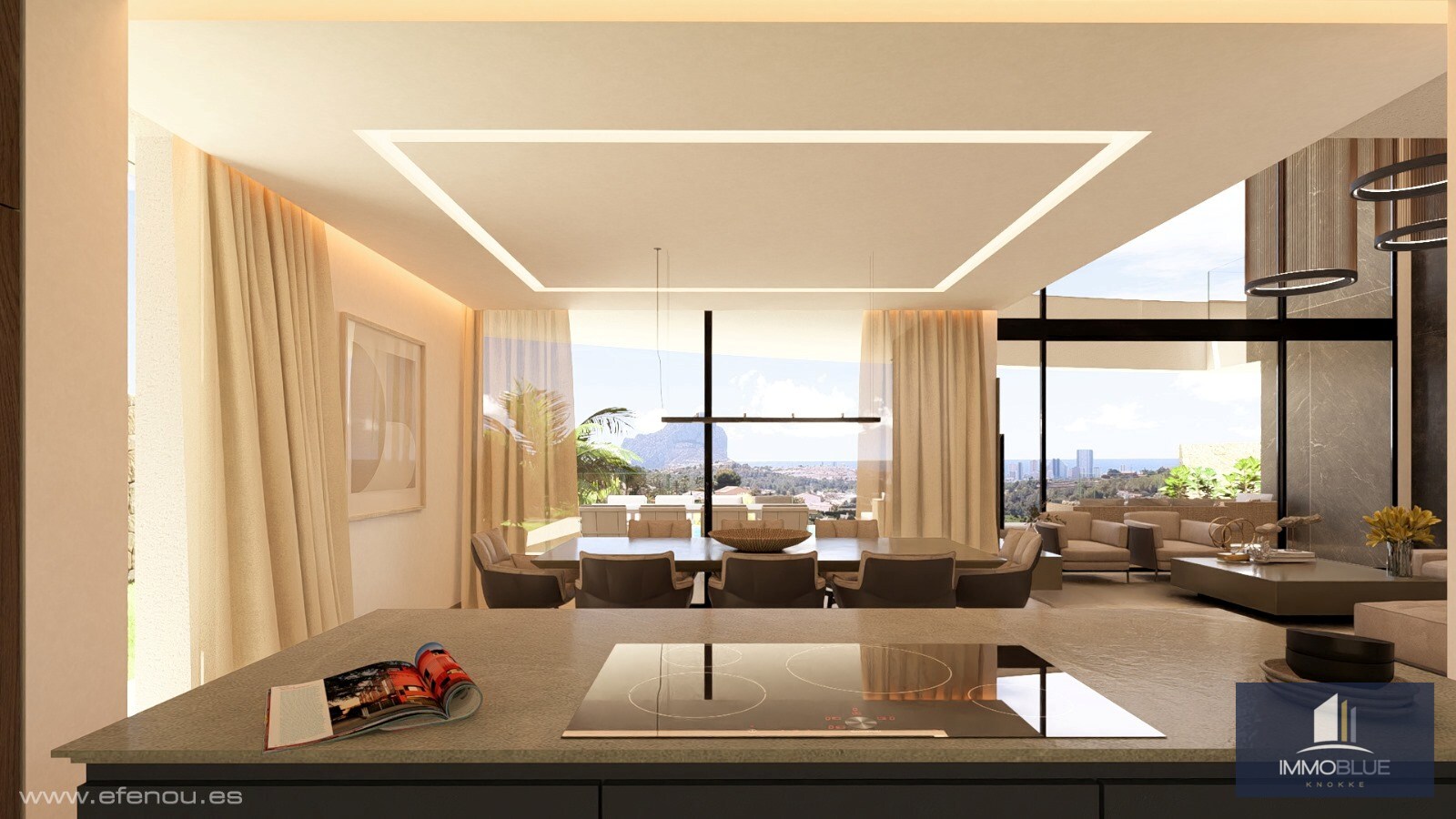 Ruime villa met uitzicht op de Peñón de Ifach in Calpe” 