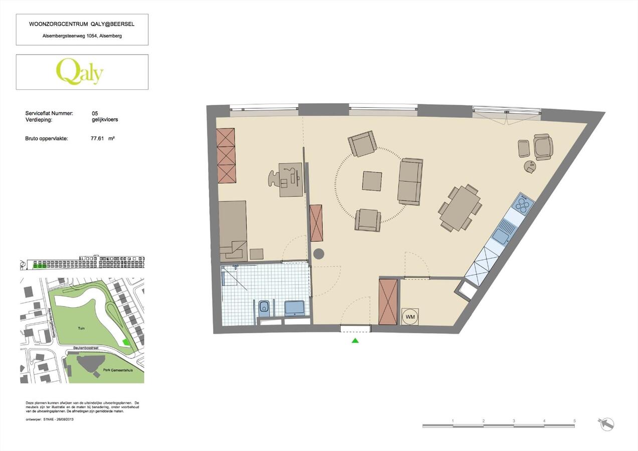 Verkocht service flat - Alsemberg