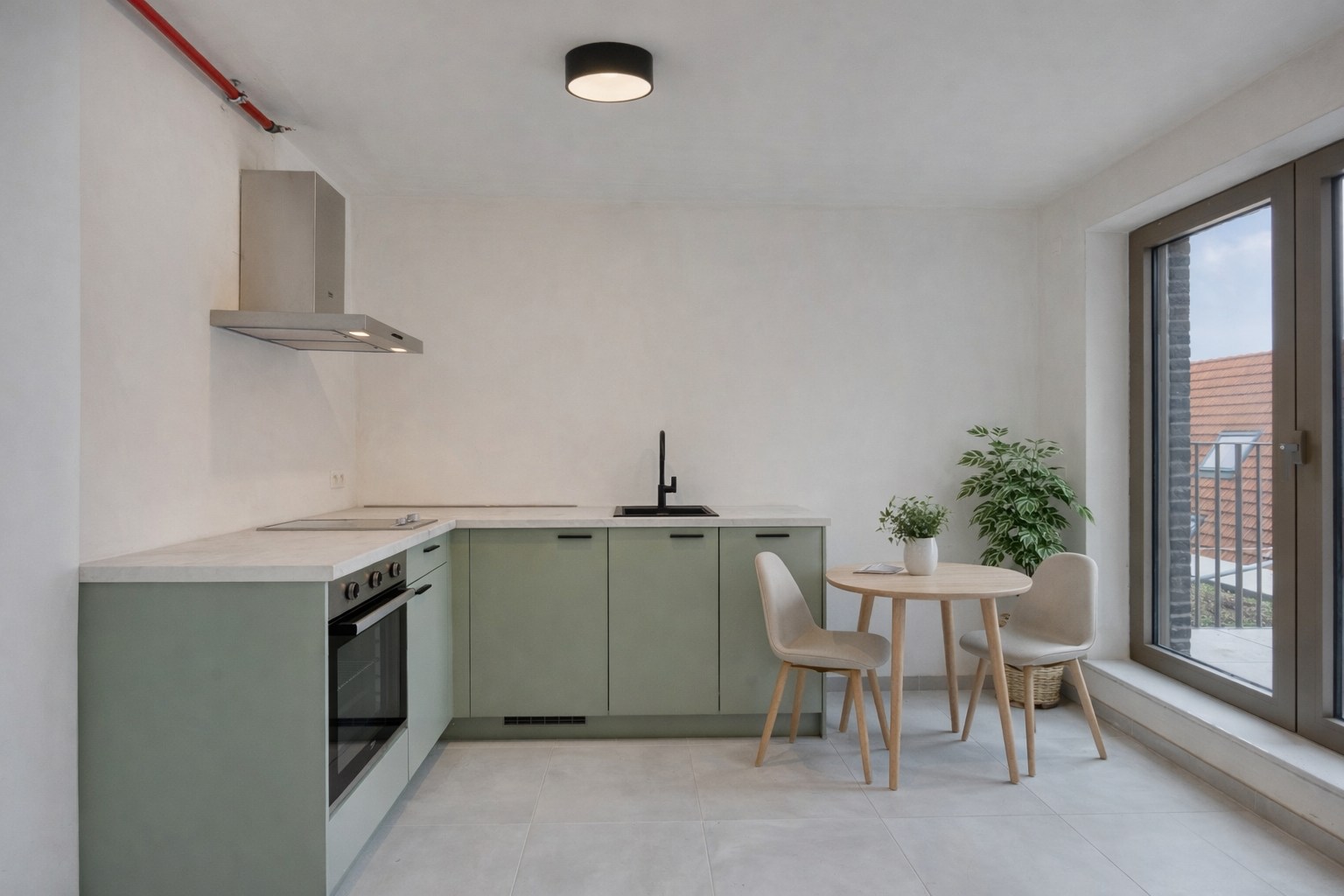 Nieuwbouw studio met terras van 9m2 in hartje Leuven met kelderberging en parkeermogelijkheden! 6% BTW mogelijk! 