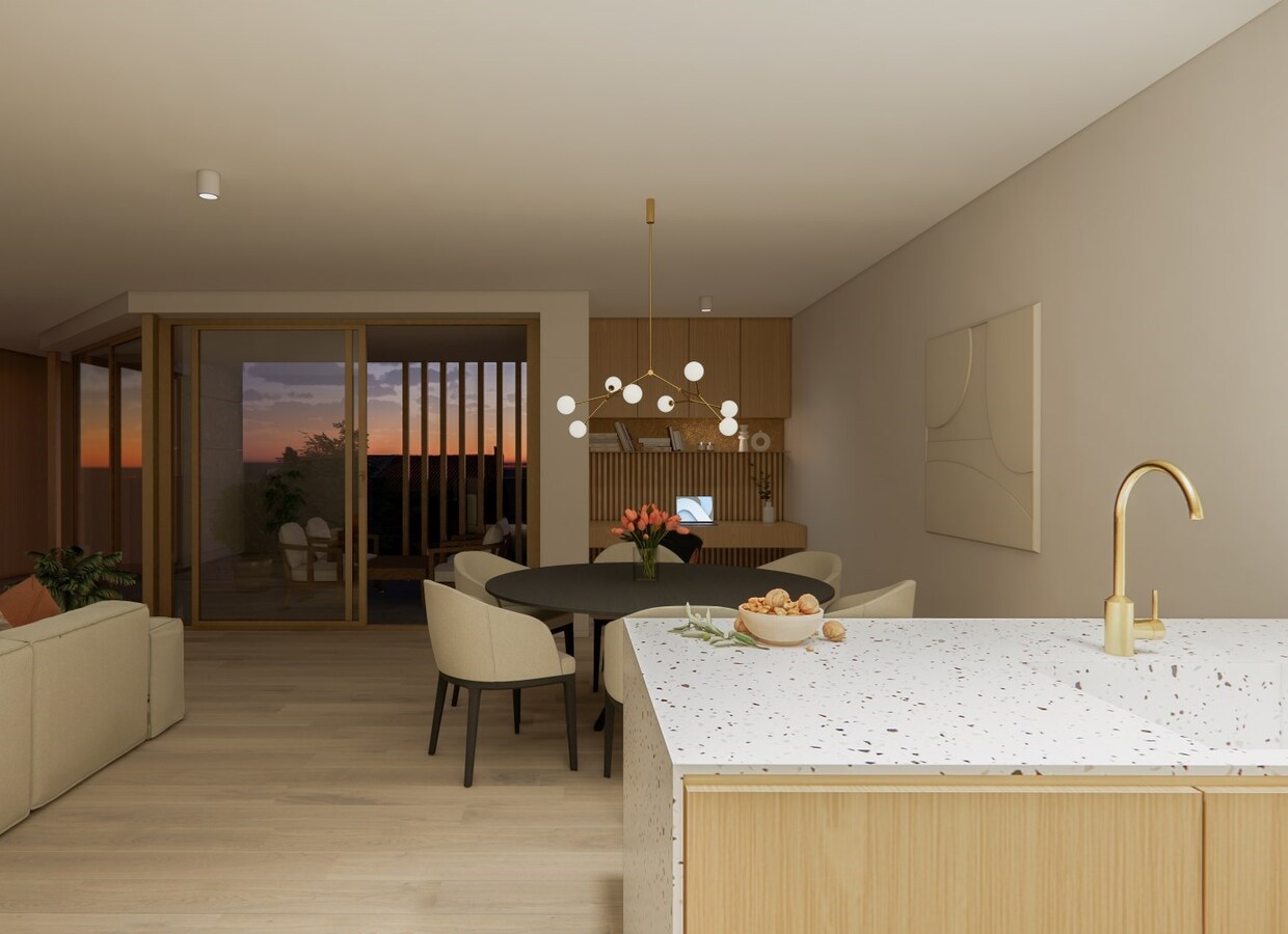 6% BTW - NIEUWBOUW GELIJKVLOERSAPPARTEMENT MET 1 SLAAPKAMER IN HET CENTRUM VAN KERMT 