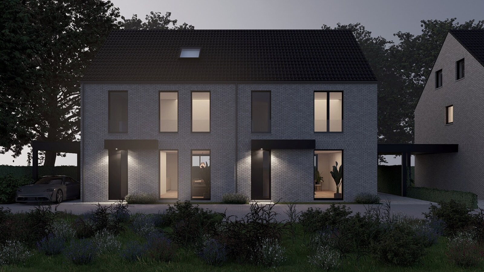 Halfvrijstaande nieuwbouwwoning gelegen op een perceel van 2a57ca op een gunstige locatie nabij de Nederlandse grens! 