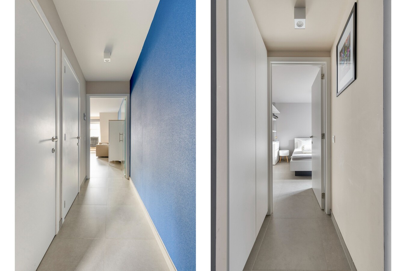 Appartement à la déco moderne situé au 5e étage, rue Ankerweg, à La Panne : un point de départ idéal pour profiter pleinement de la vie au bord de la mer. 