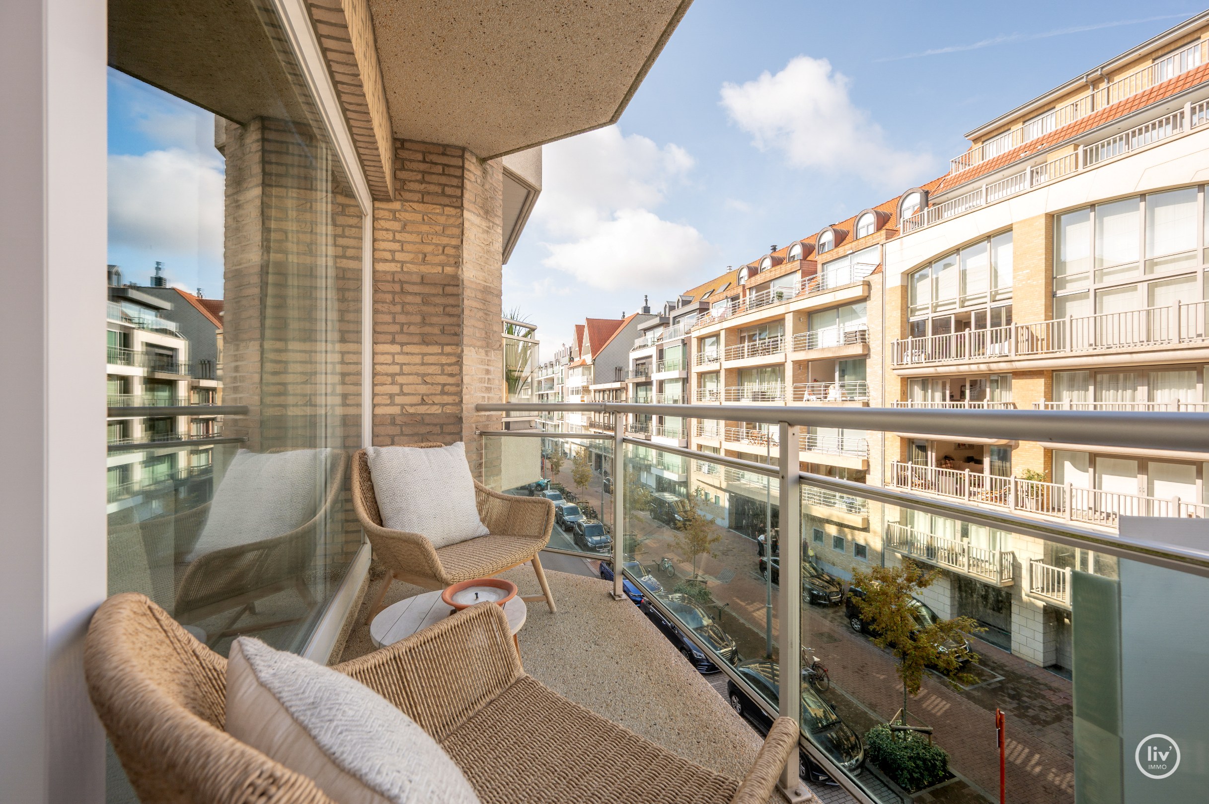 Appartement spacieux et agréable avec 2 chambres à coucher au centre de Knokke 
