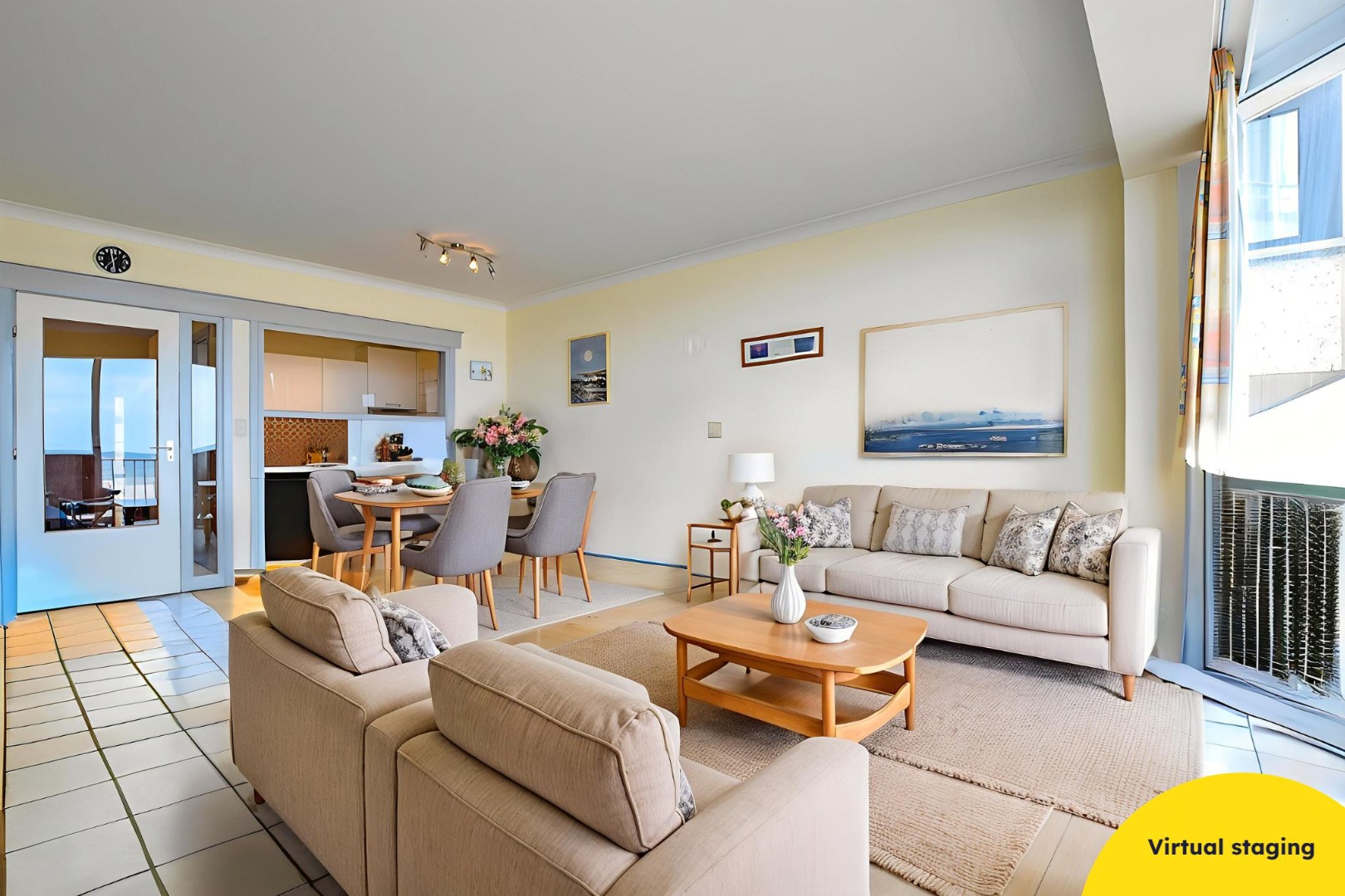 3-slaapkamerappartement (81m²) met ZEEZICHT Te Koksijde-Bad. 