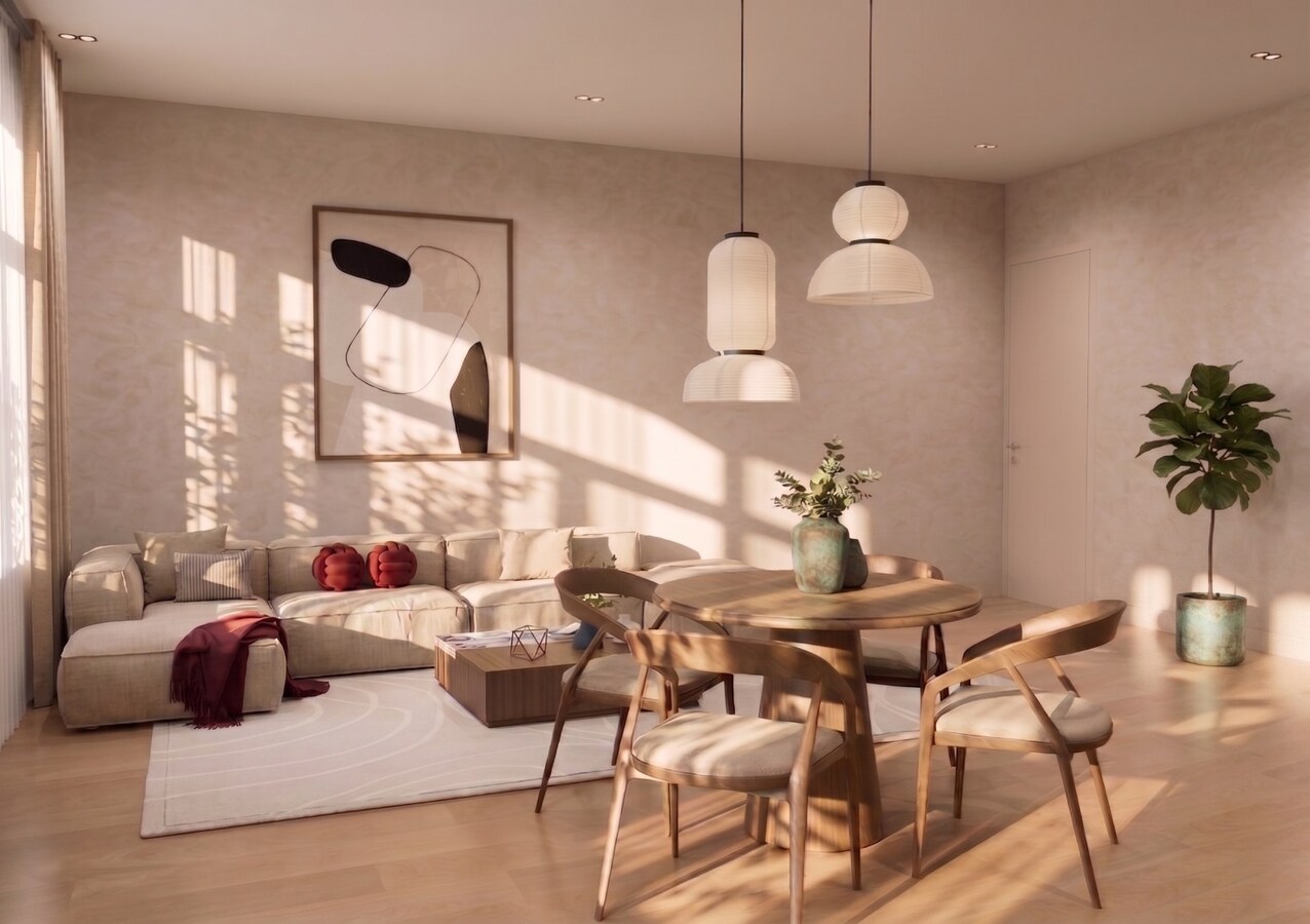 KNUS GV 1-SLAAPKAMER APPARTEMENT MET STADSTUINTJE 