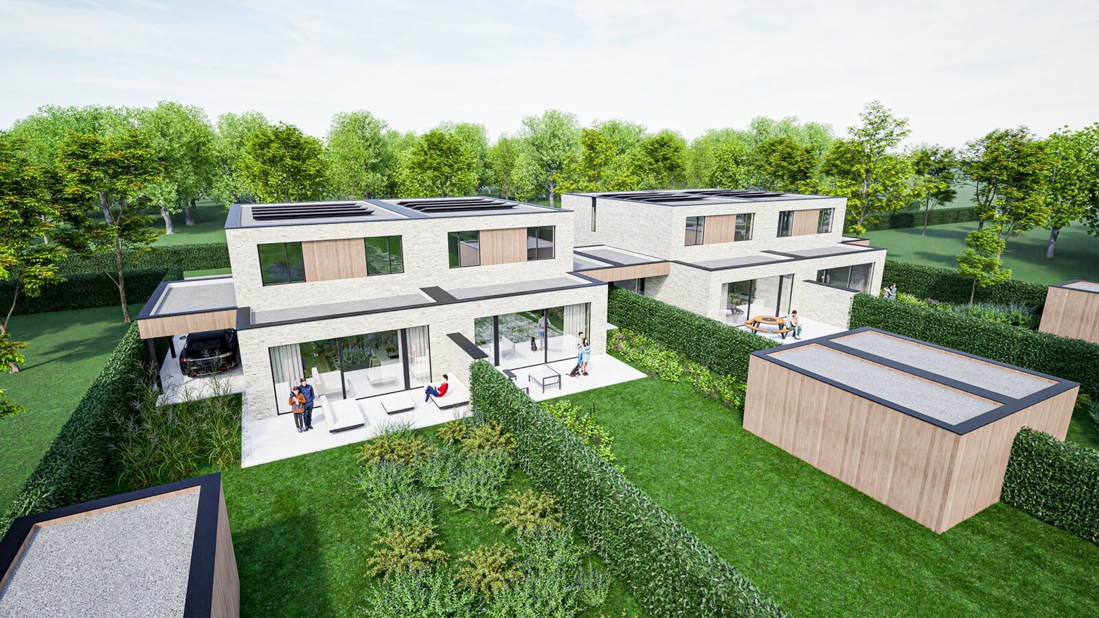 Mijmeren over de velden - luxueuze half open nieuwbouwwoning in Rotem 