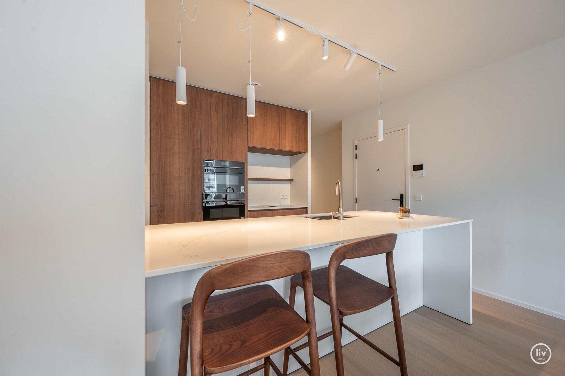 Appartement neuf exclusif avec trois chambres au cœur de Knokke. 