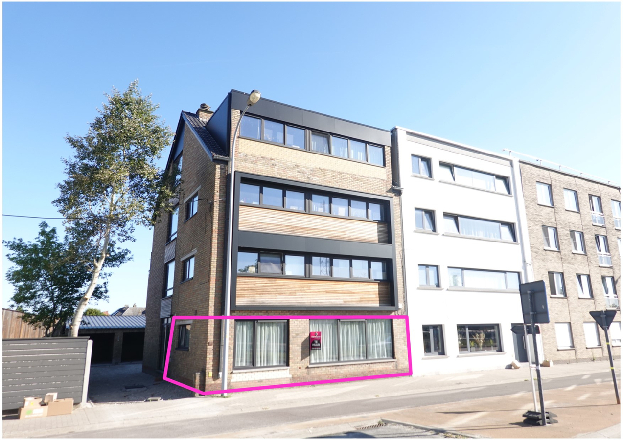 Gelijkvloers appartement met 2 slaapkamers 