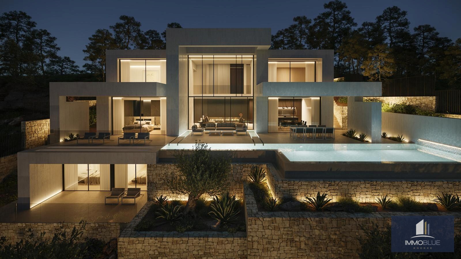 Nieuwbouwvilla met een prachtig zeezicht gelegen in La Granadella. 