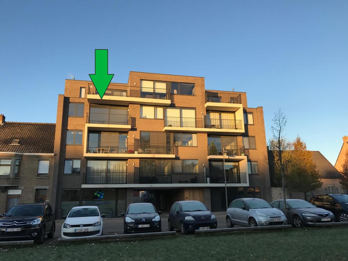 Ruim 2 slaapkamerappartement in nieuwbouwresidentie op de markt in Houthulst 