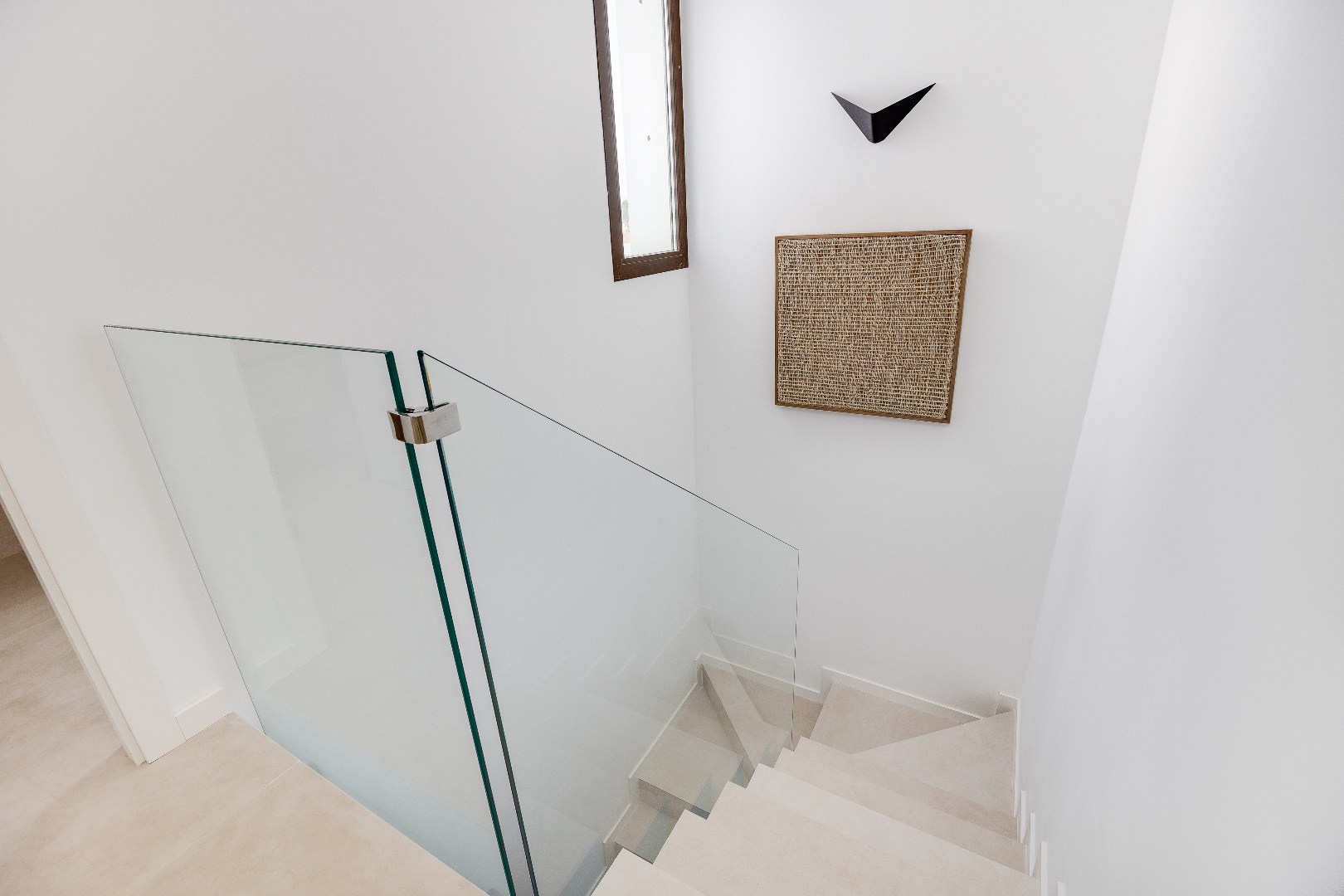 Stairs to the garage/basement