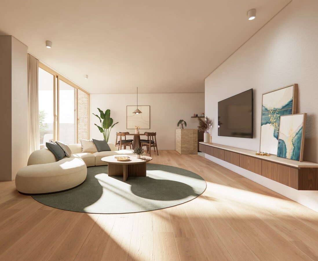 NIEUWBOUW APPARTEMENT MET 2 SLAAPKAMERS IN HET CENTRUM VAN KERMT 