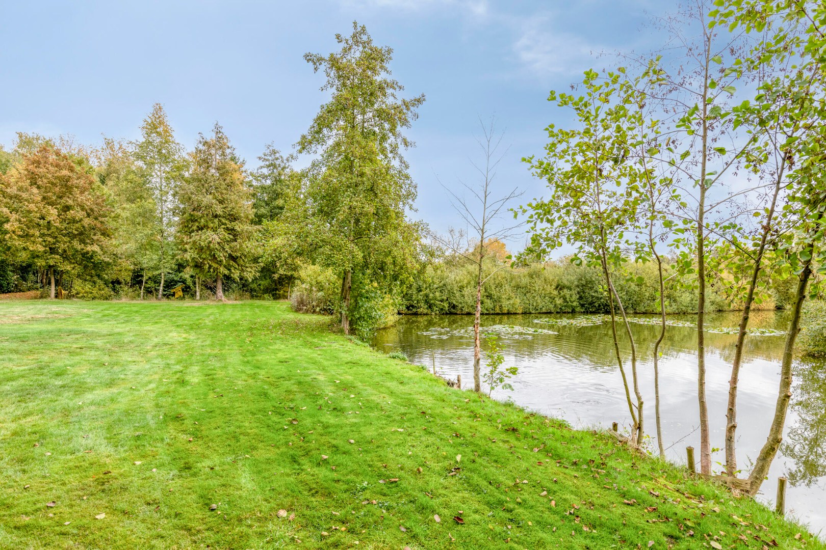 Uniek perceel van 2 ha. en 34 are met 3 prachtige vijvers 