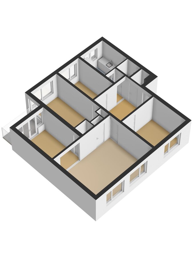 Ruim appartement met 3 slaapkamers 