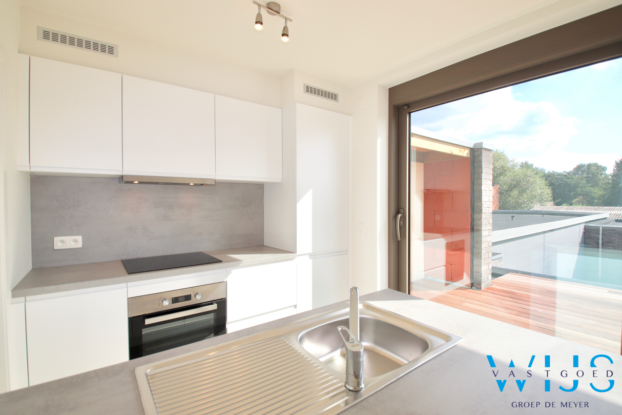 NIEUWBOUW APP. met ruim zonneterras &amp; garage te Zelzate ! 