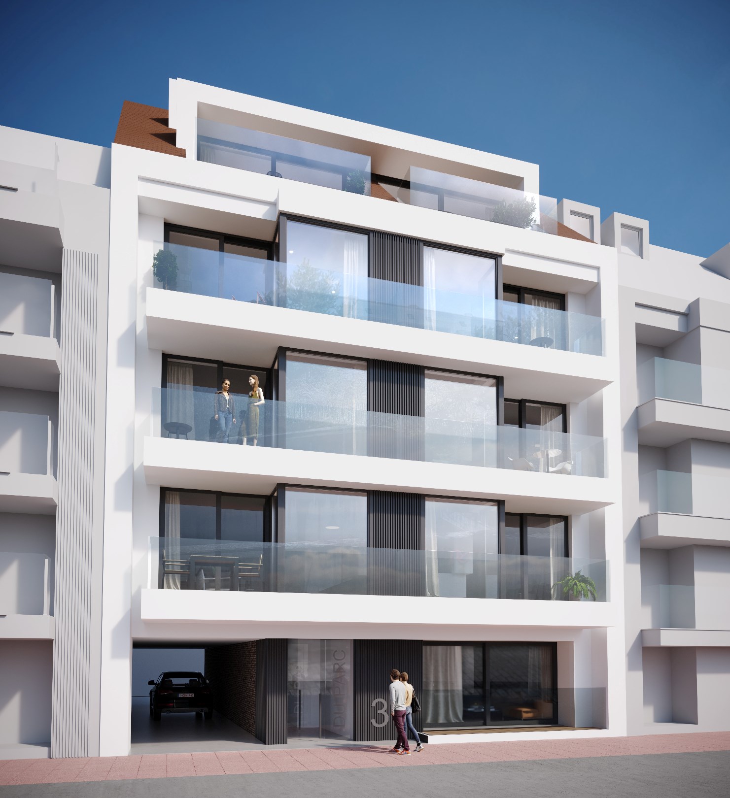 Bienvenue à la Résidence Du Parc, une résidence contemporaine de construction récente située sur la rue d'Ypres, où le confort de vie moderne se marie avec une magnifique vue dégagée sur le parc de l' 