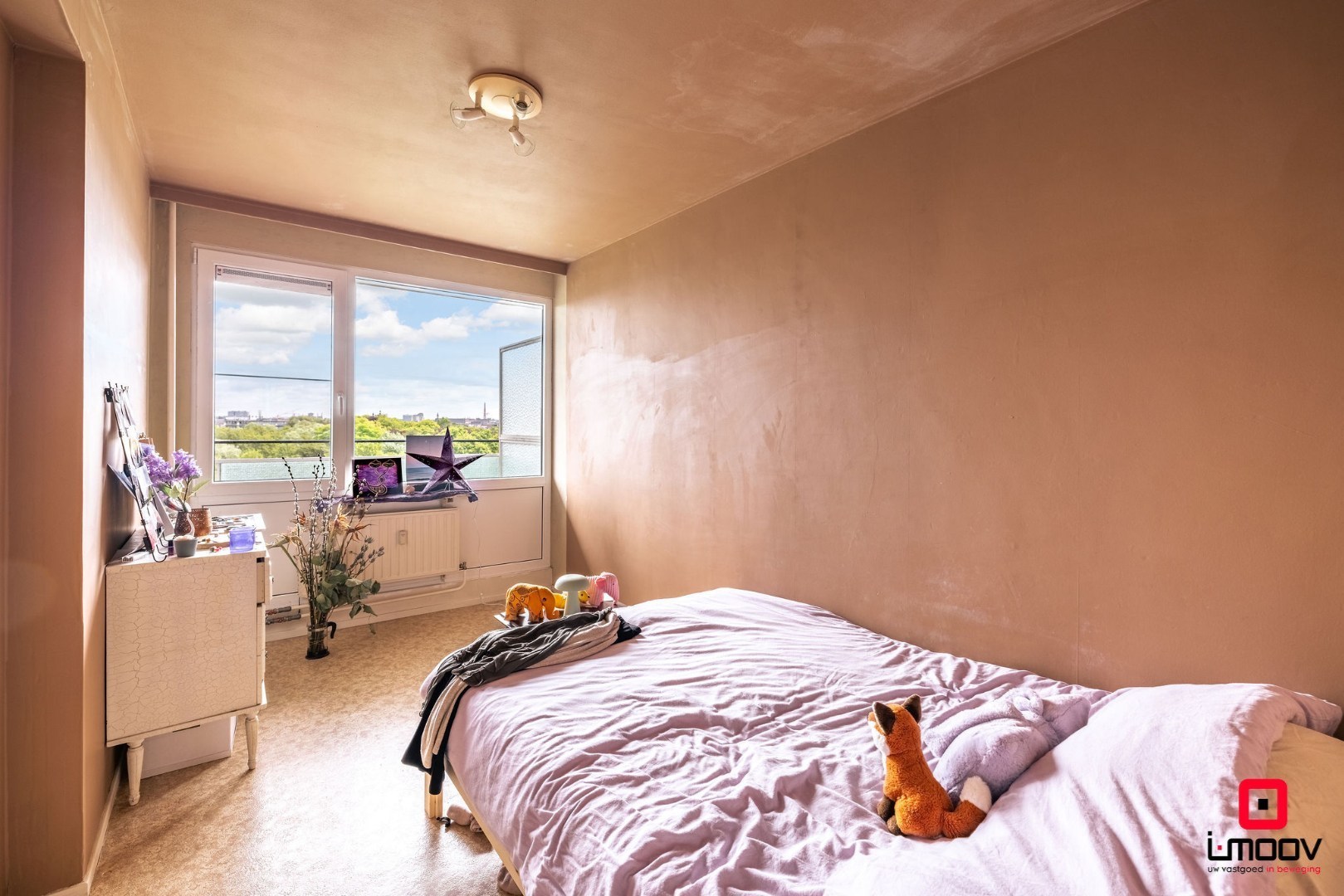 Appartement op de 8ste verdieping met panoramische zichten over Gent 