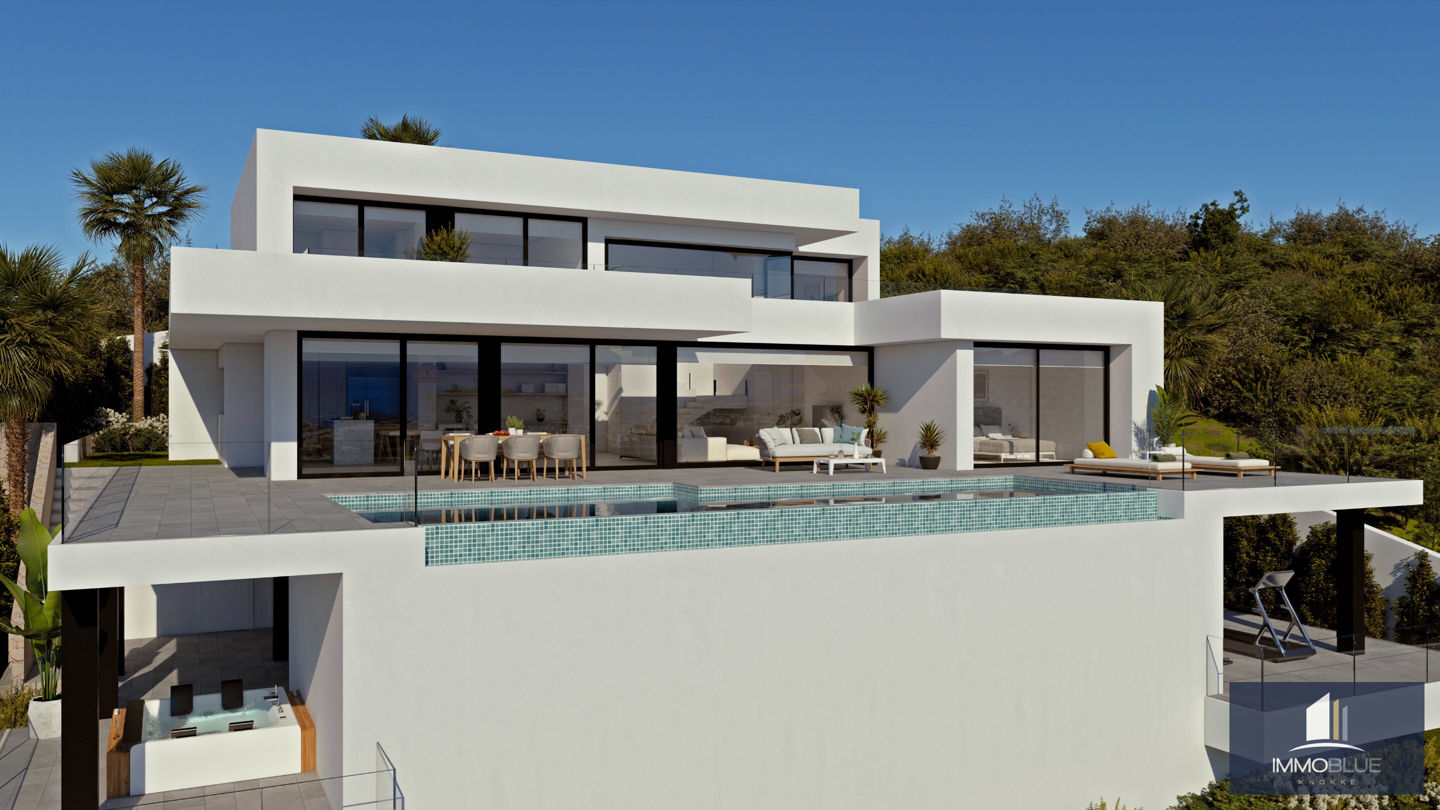 Stijlvolle nieuwbouwvilla in Cumbre del Sol. 