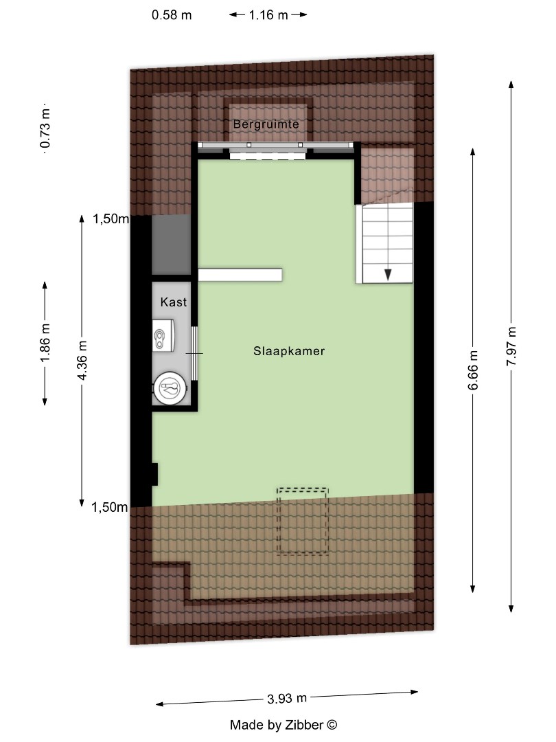 Woning met 2 ruime slaapkamers, 2 badkamers en buitenruimte in Kessel-Lo! – EPC 293 kWh/m² - bewoonbare opp. 100 m² 