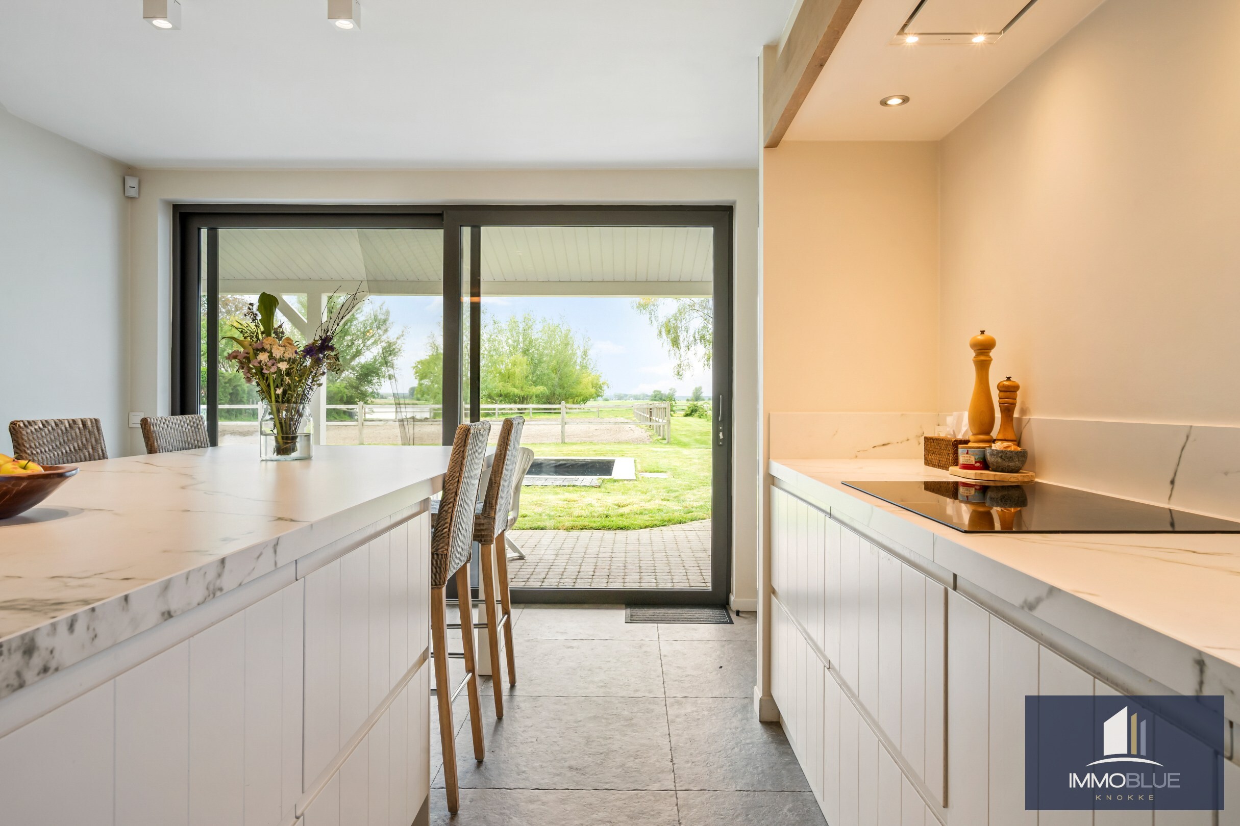 Domaine idylliquement situé avec maison rénovée, espace professionnel et installations équestres étendues. 
