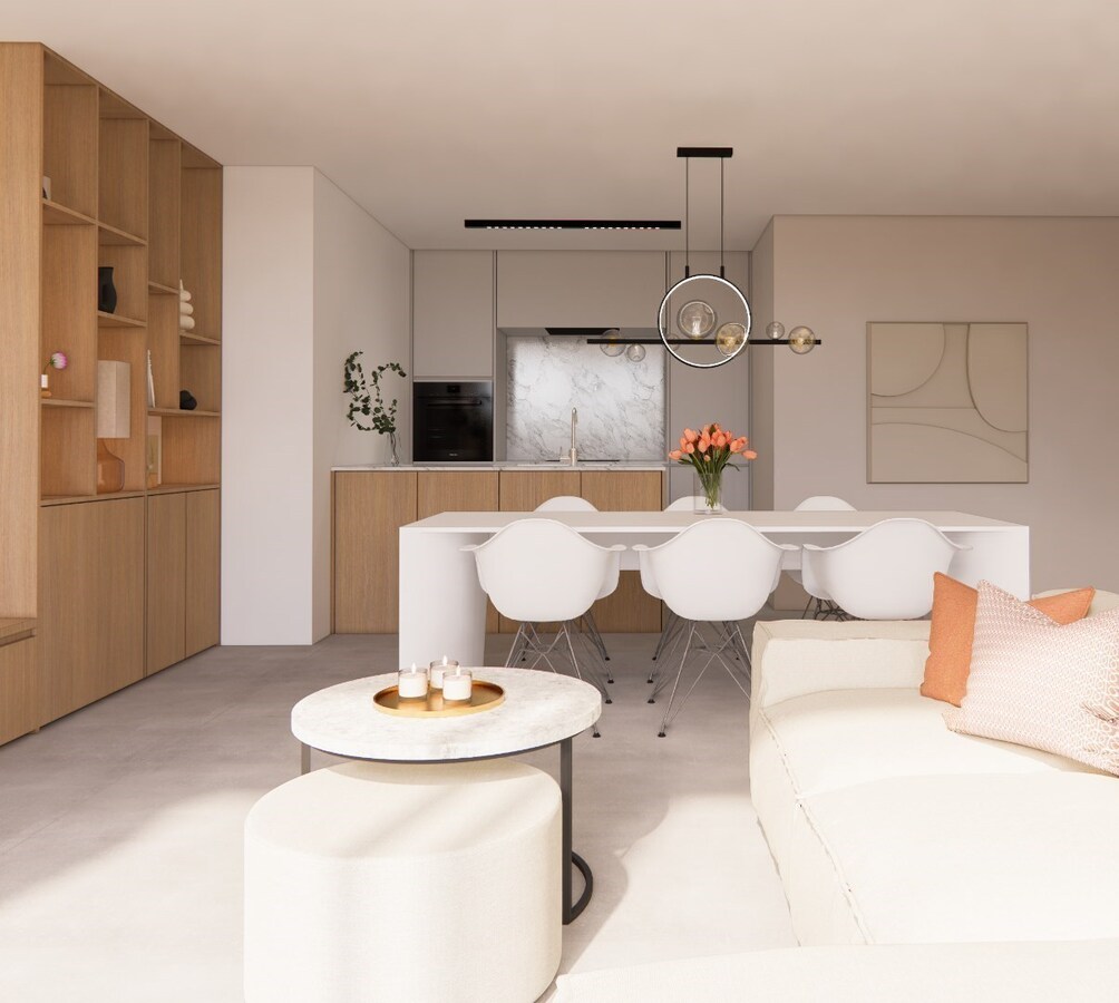 NIEUWBOUW APPARTEMENT MET 1 SLAAPKAMERS IN HET CENTRUM VAN KERMT 