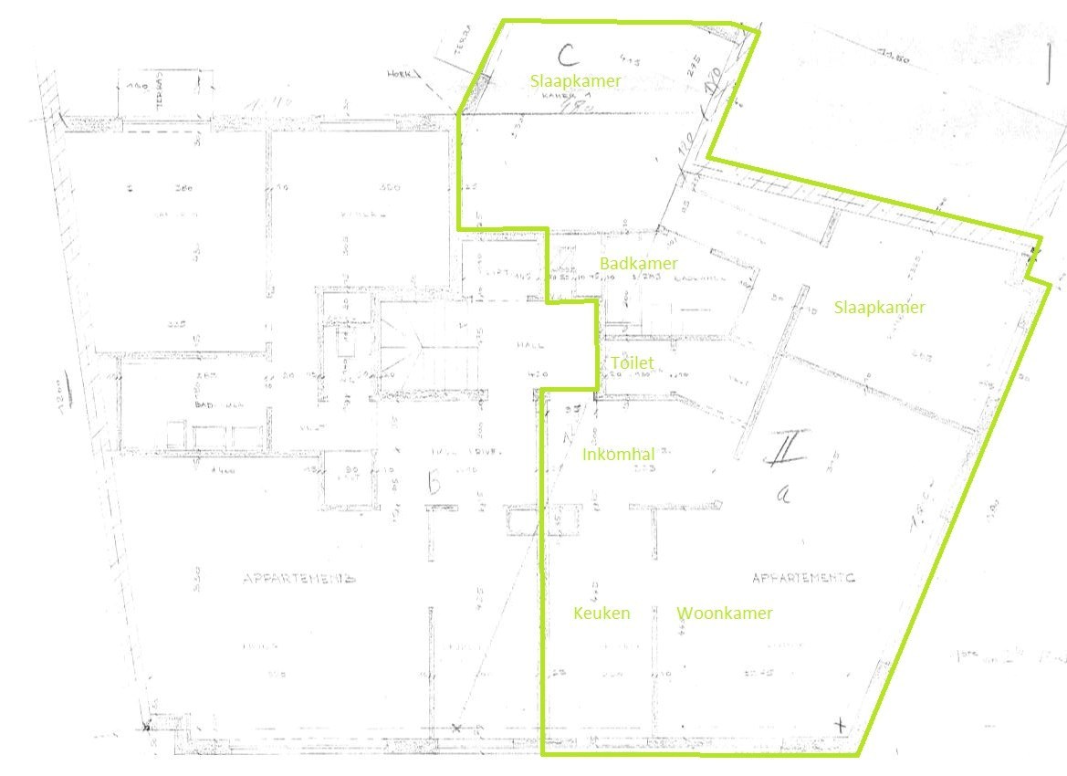 indeling appartement