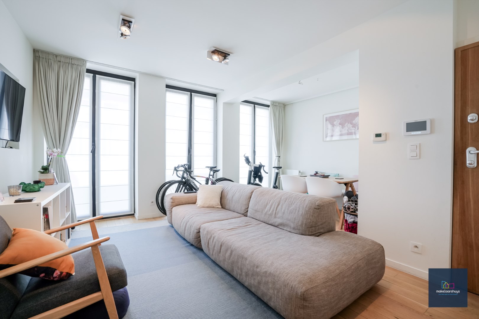 Zeer verzorgd 1-slaapkamerappartement met terrasje  nabij het centrum 