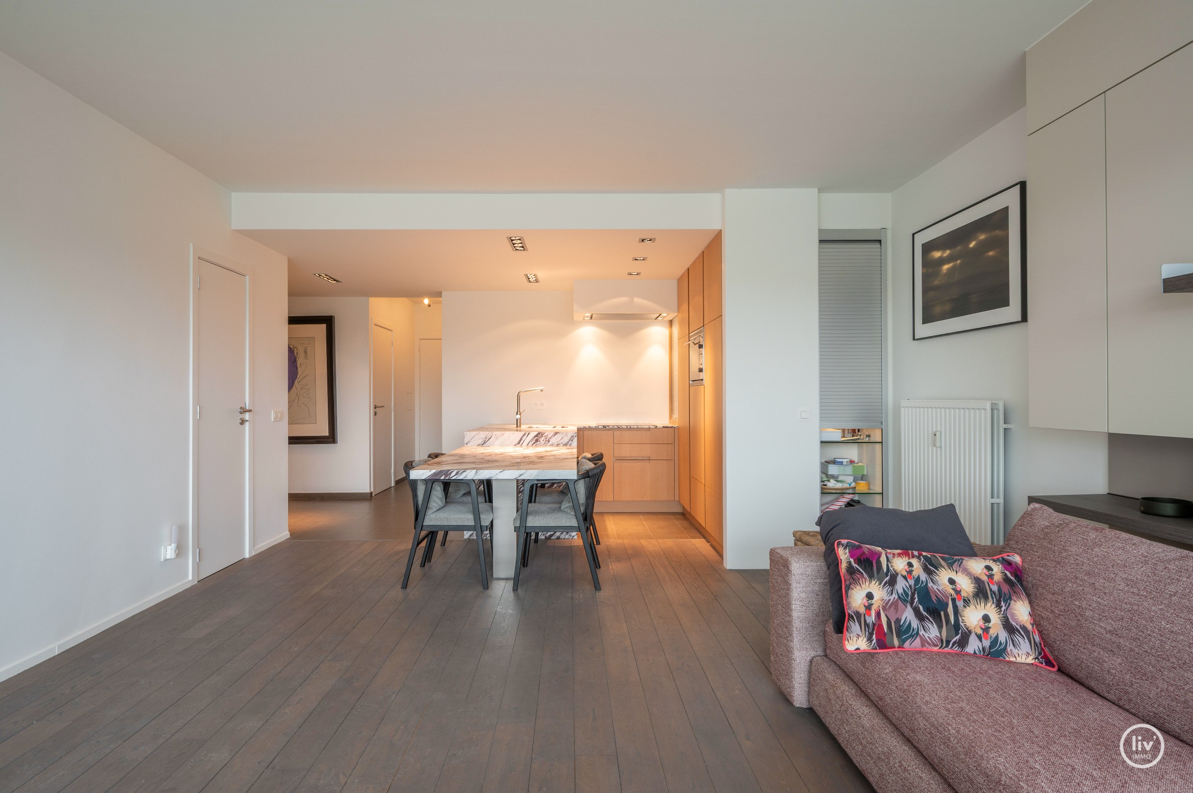 Gezellig 1 slaapkamerappartement mooi gerenoveerd op een topligging in de Kustlaan te Knokke. 