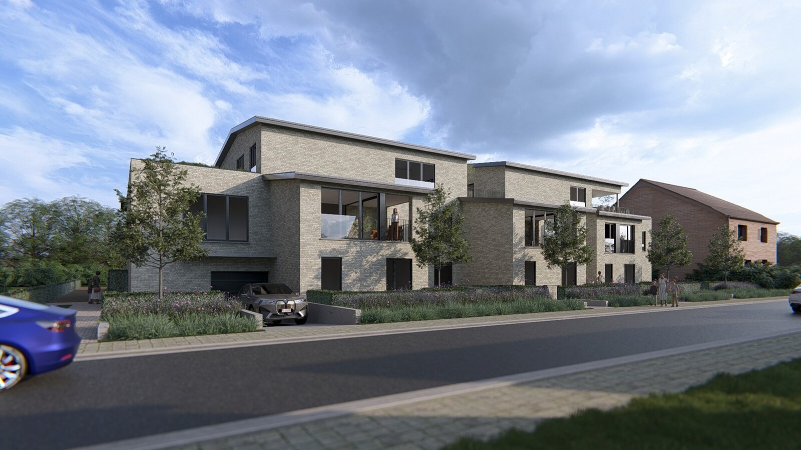 NIEUWBOUW GELIJKVLOERS APPARTEMENT MET TUIN, TERRAS EN 2 SLAAPKAMERS TE TUILT CENTRUM 