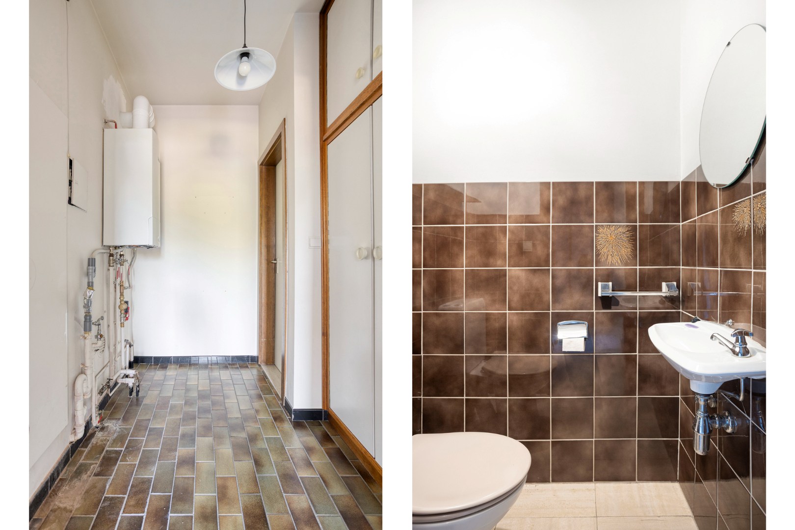 Berging/wasplaats en apart toilet