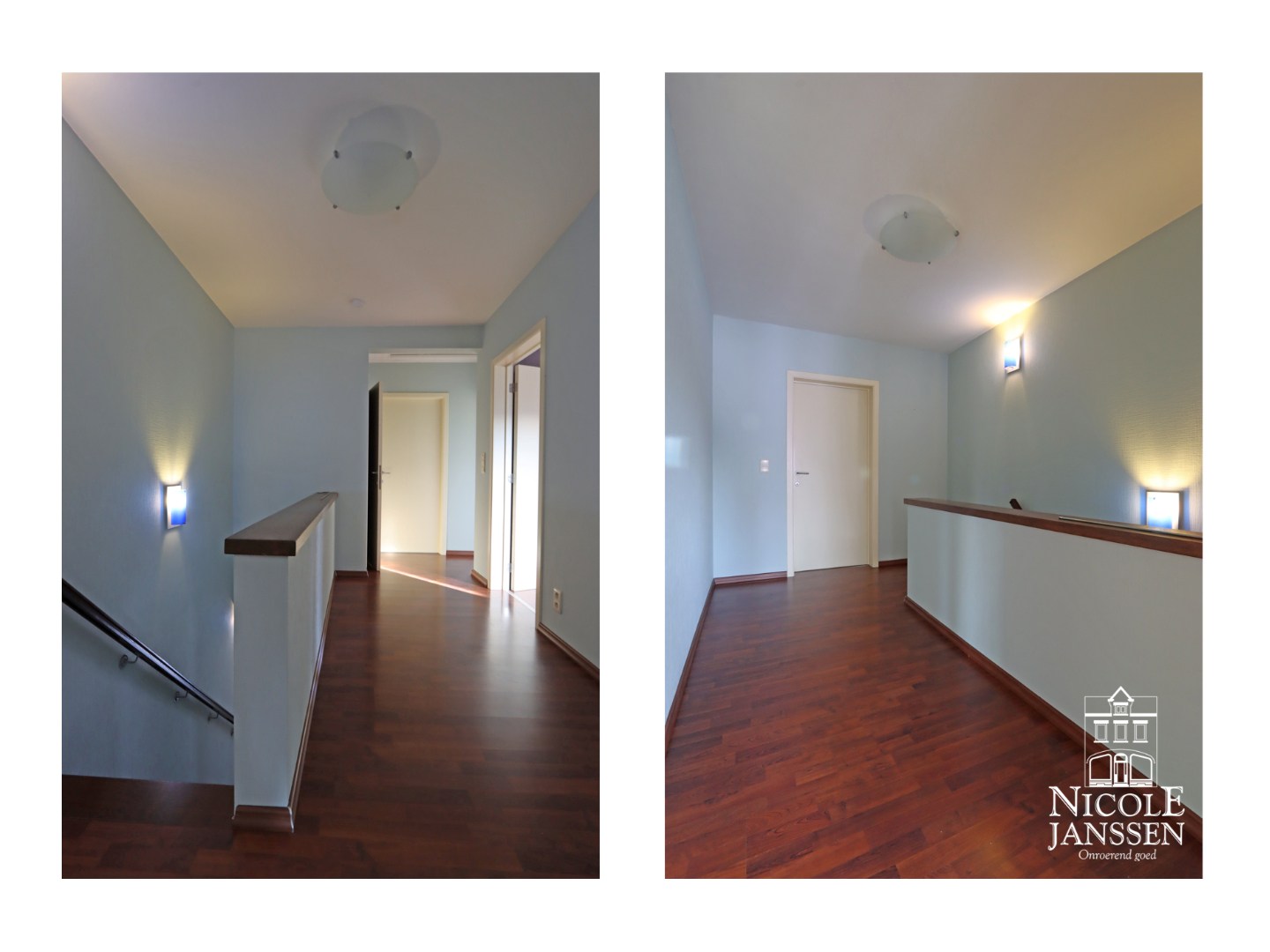 Grote overloop met apart toilet